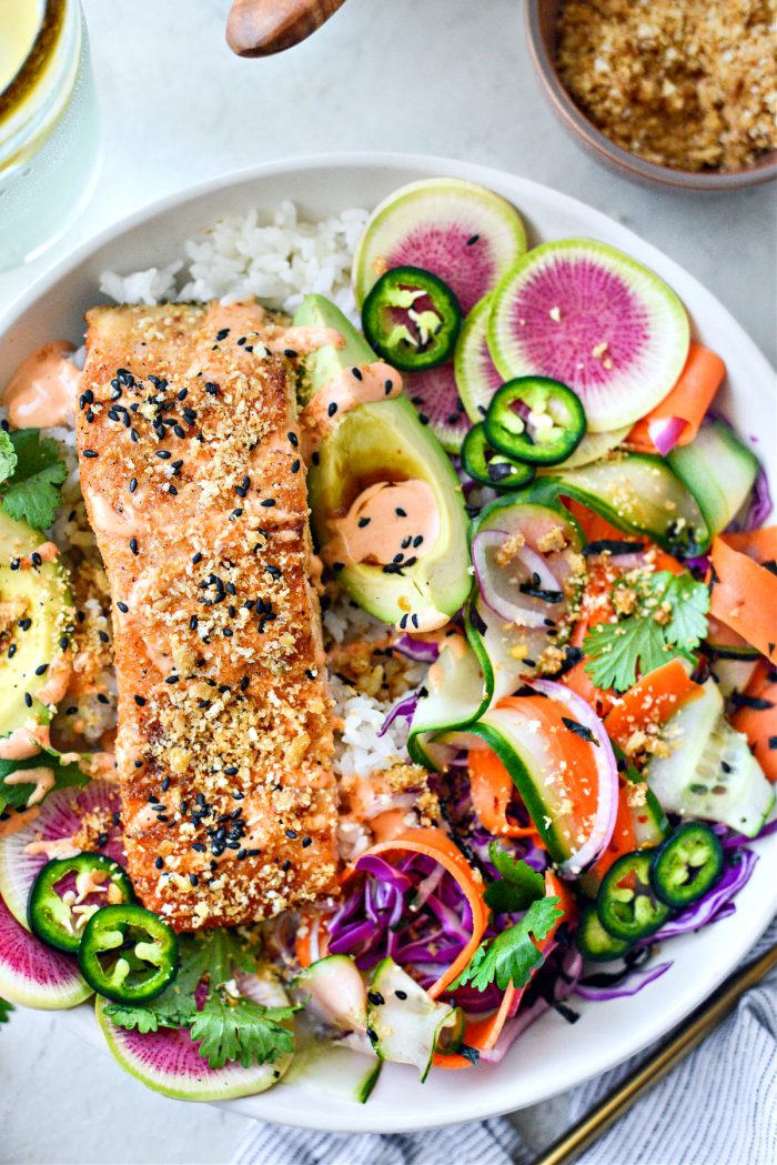 Spicy Salmon Crunch Bowl