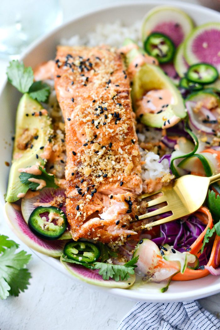 Spicy Salmon Crunch Bowl