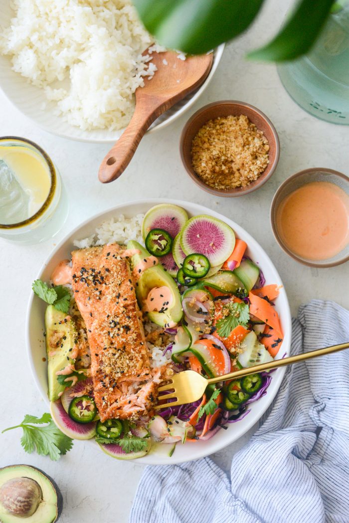 Spicy Salmon Crunch Bowl