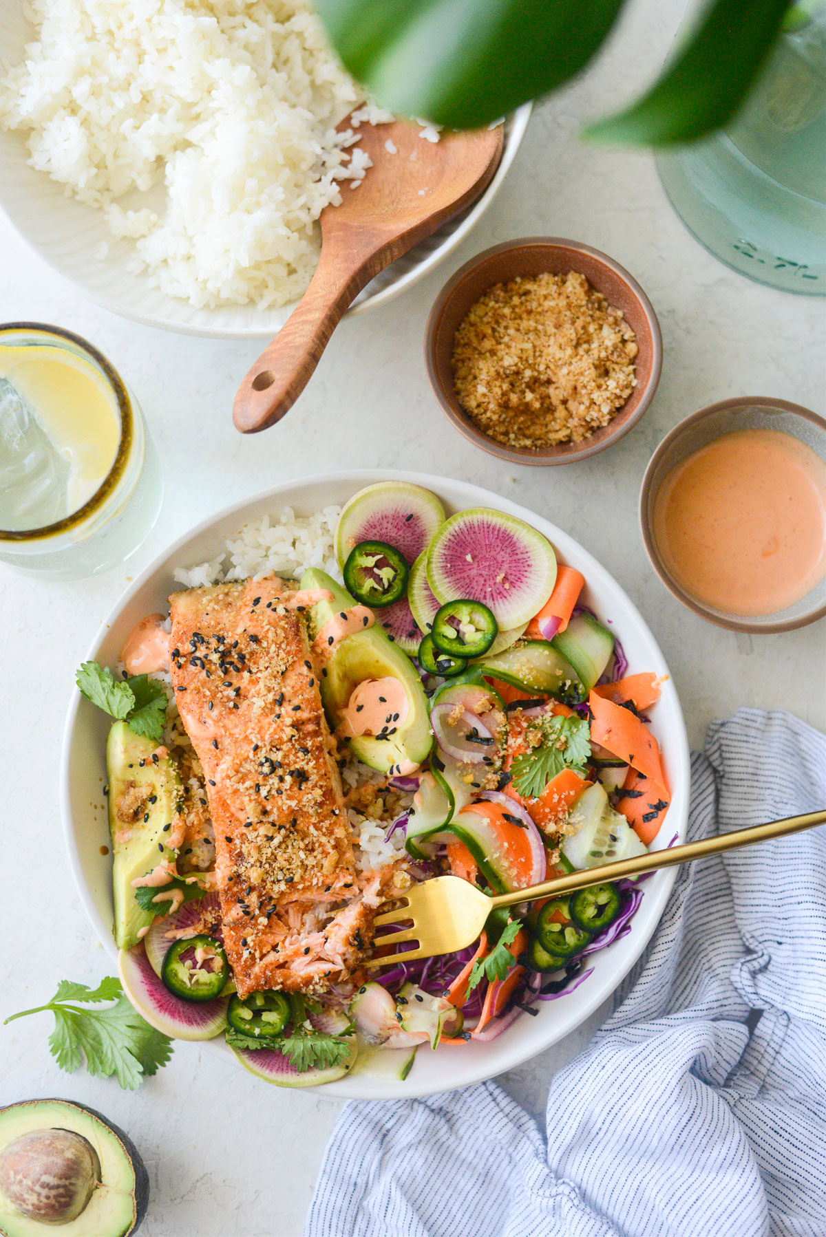 Spicy Salmon Crunch Bowl Simply Scratch