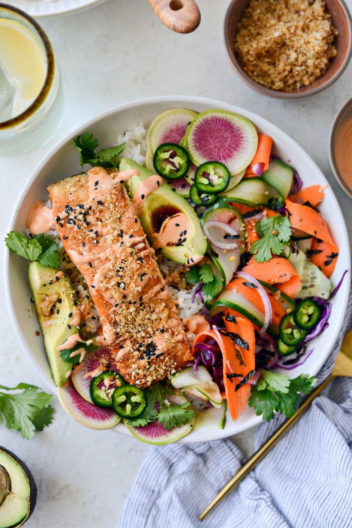 Spicy Salmon Crunch Bowl