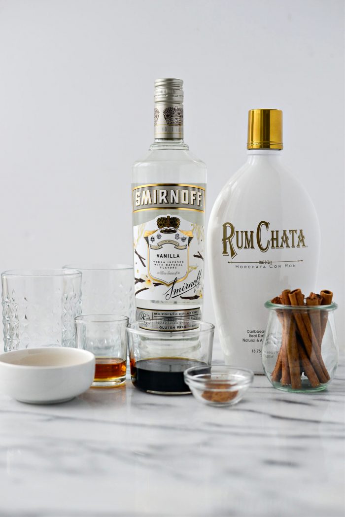 ingredients for ingredients for Cinnamon White Russian