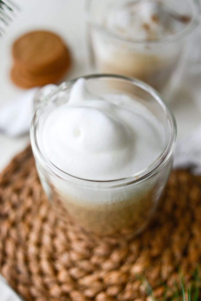 spoon foam over top