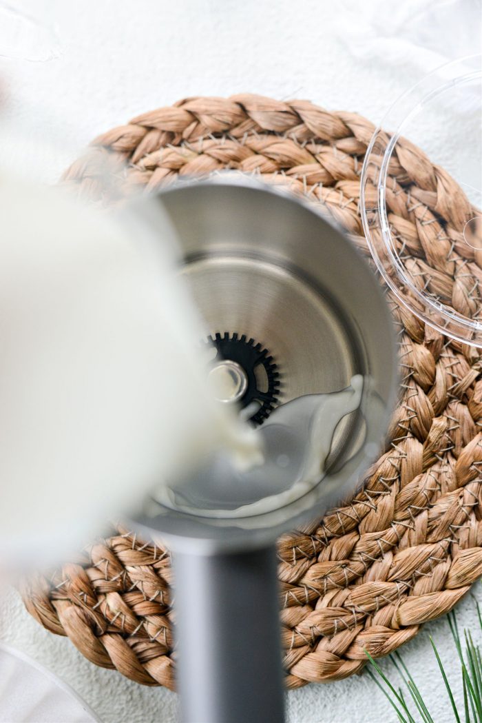 add milk to frother