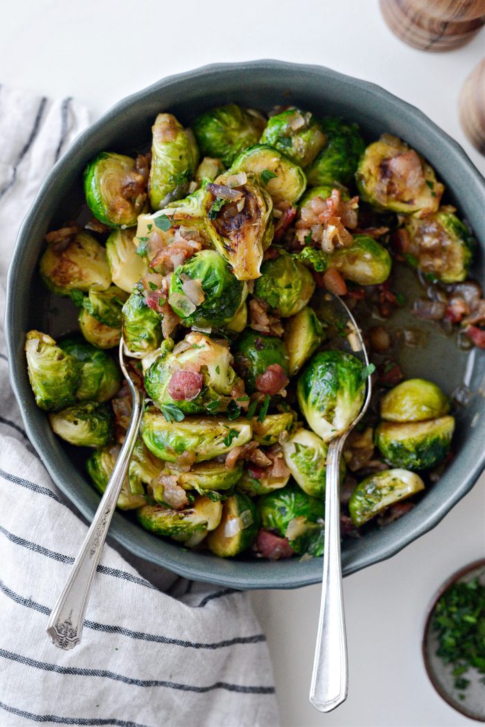 Maple Bourbon Bacon Brussels Sprouts