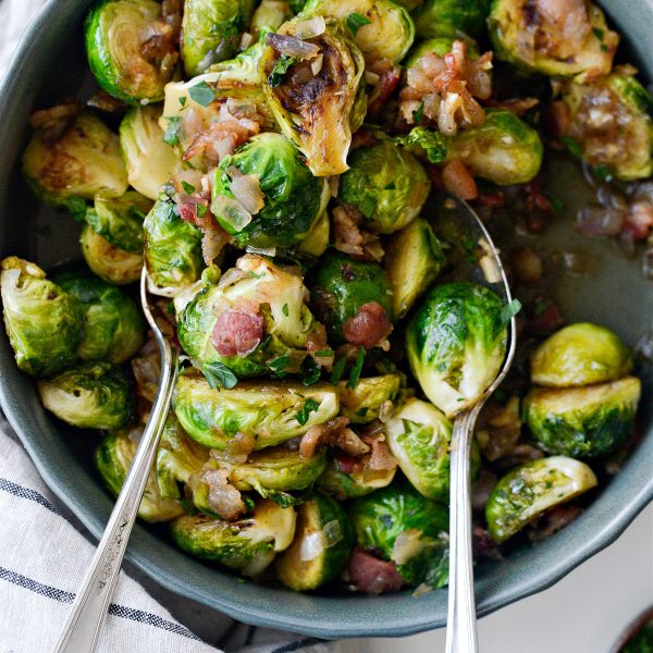 Maple Bourbon Bacon Brussels Sprouts Simply Scratch
