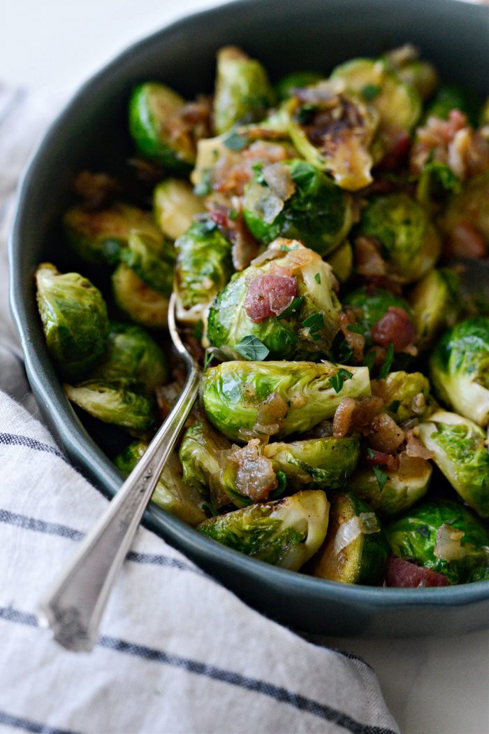 Maple Bourbon Bacon Brussels Sprouts