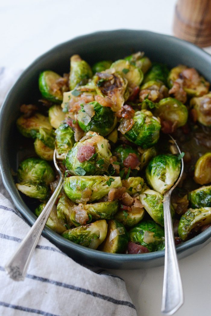 Maple Bourbon Bacon Brussels Sprouts