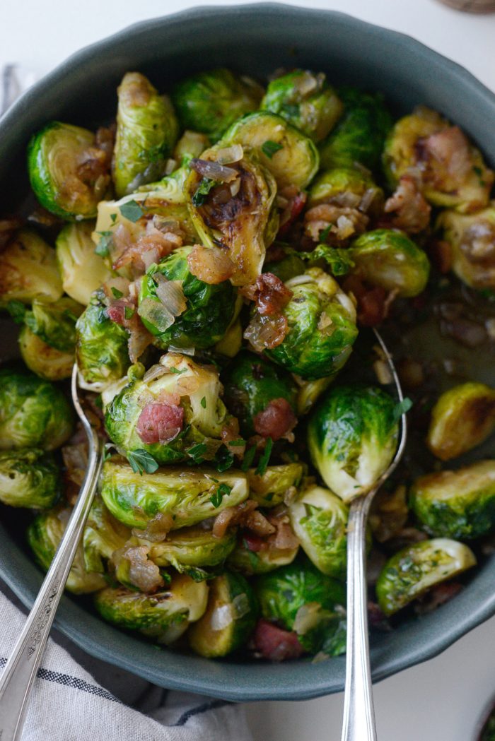 Maple Bourbon Bacon Brussels Sprouts