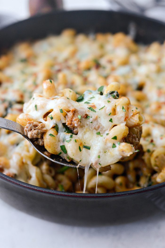 Italian Turkey Spinach Cavatappi Pasta