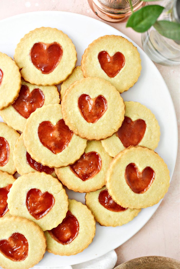 Jam Heart Butter Cookies