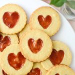 Jam Heart Butter Cookies
