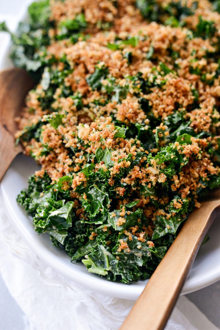 Kale Salad with Creamy Caper Dressing