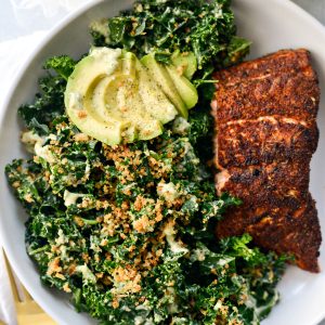 Kale Salad with Creamy Caper Dressing