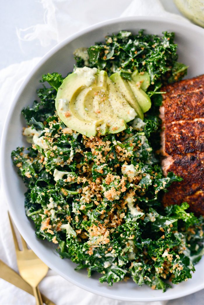 Kale Salad with Creamy Caper Dressing
