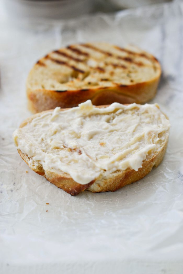grilled bread with aioli