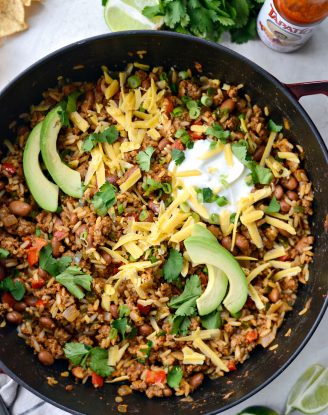 Naked Beef Burrito Skillet