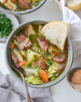 Kielbasa Potato Leek Soup