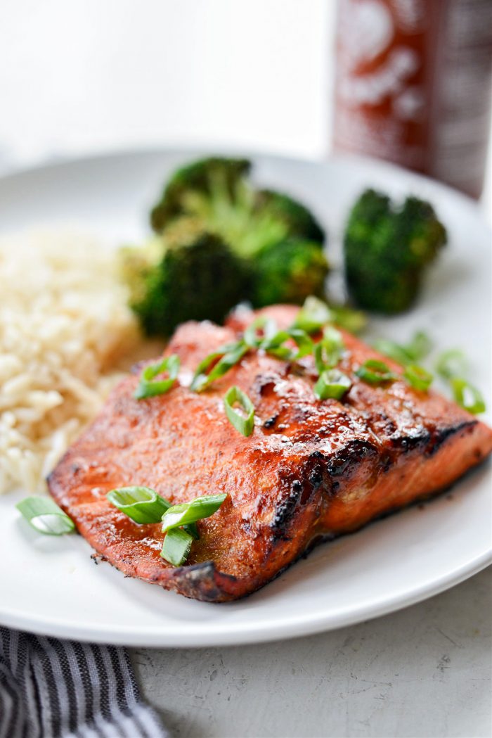 Air Fryer Sriracha Salmon