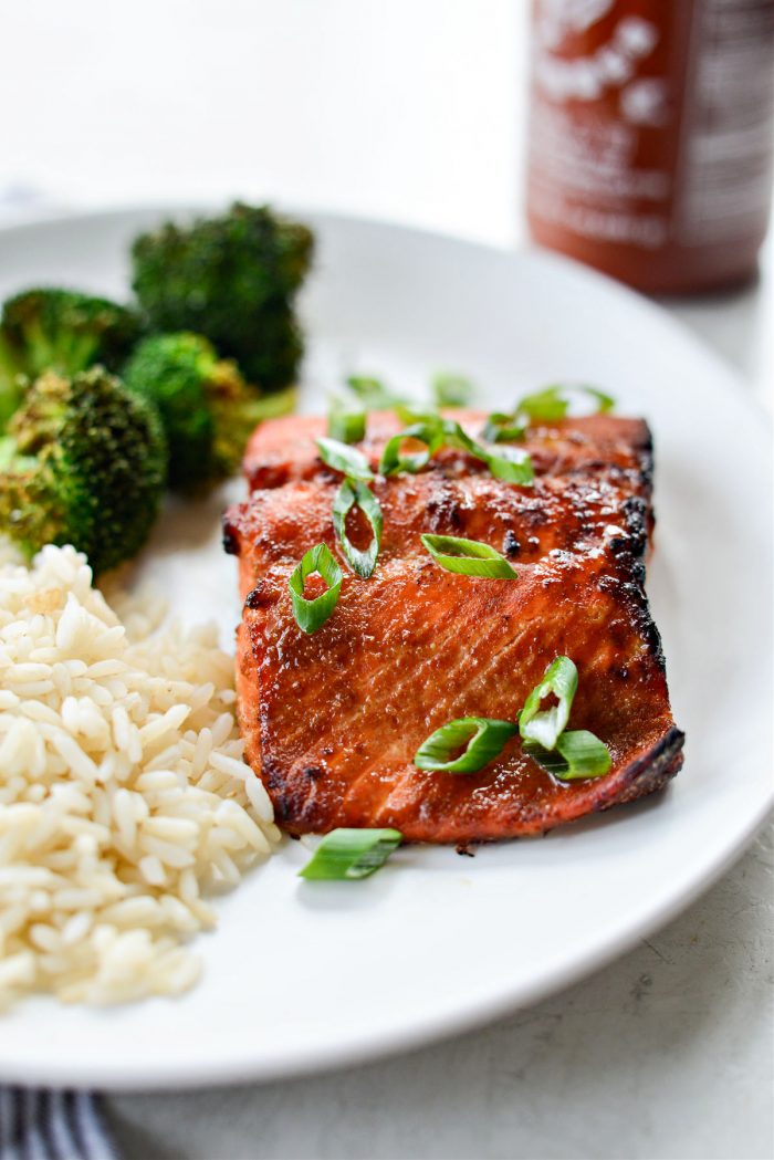 Air Fryer Sriracha Salmon