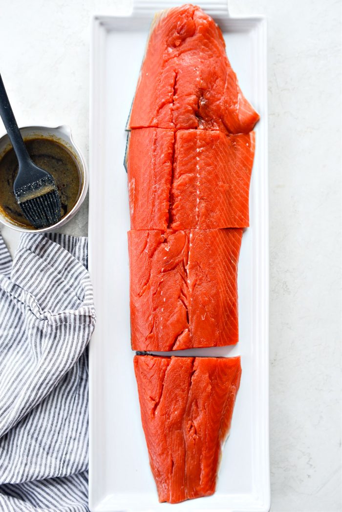 portion salmon filet