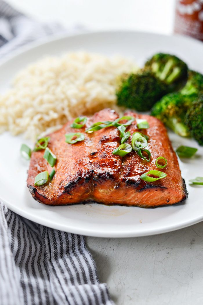 Air Fryer Sriracha Salmon