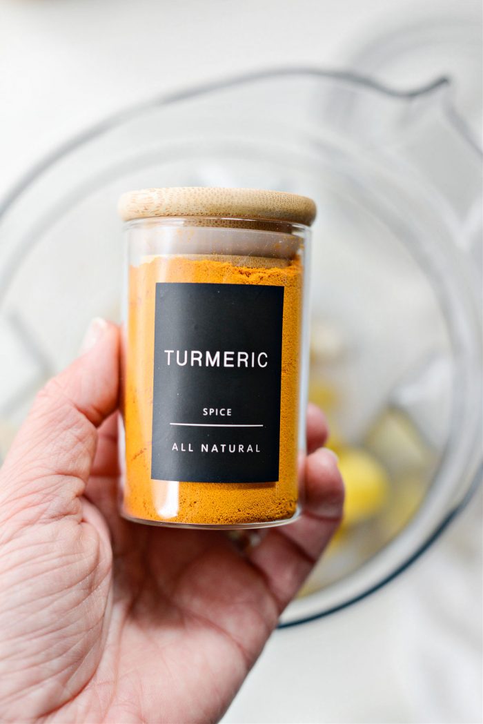 spice jar of turmeric