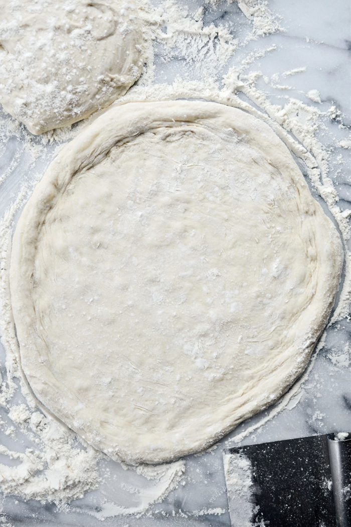 shaped pizza dough