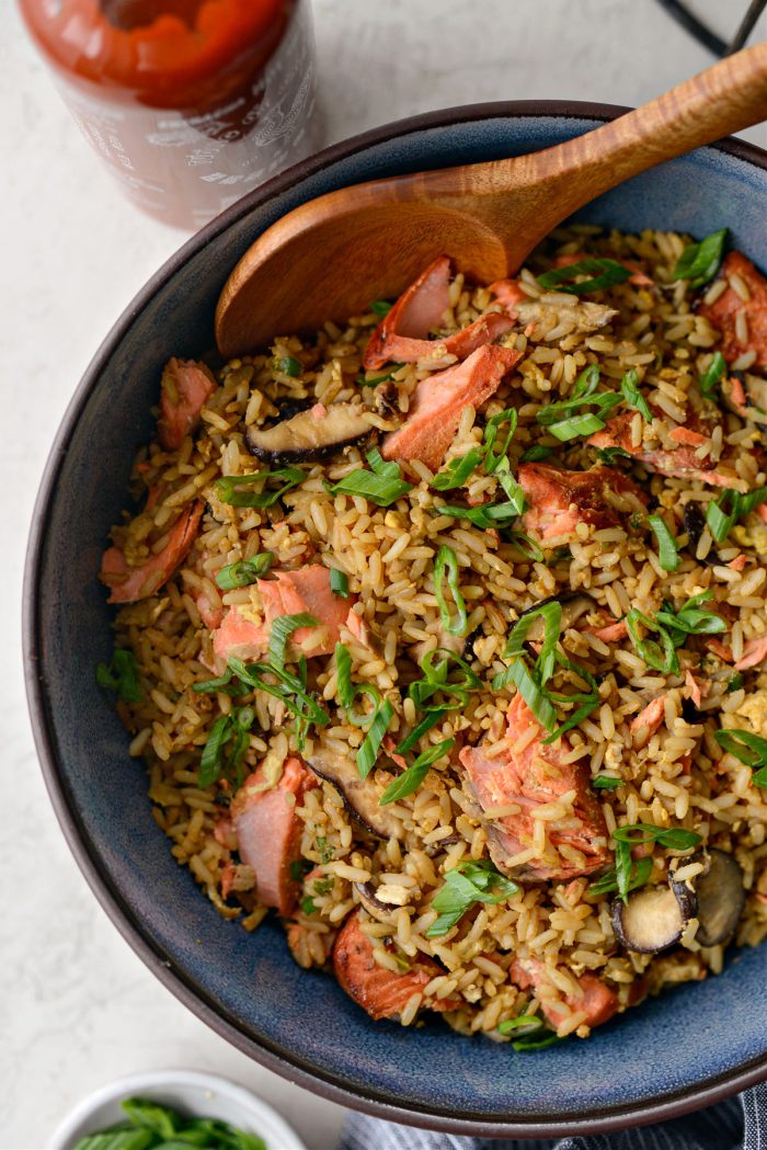 Quick Salmon Fried Rice Recipe