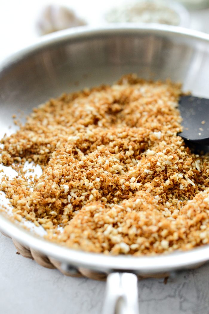 toast panko until deeply golden