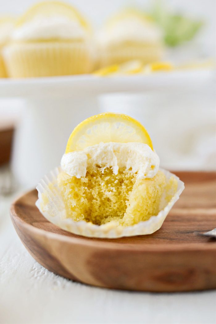 Lemon Cupcakes with Lemon Buttercream Frosting