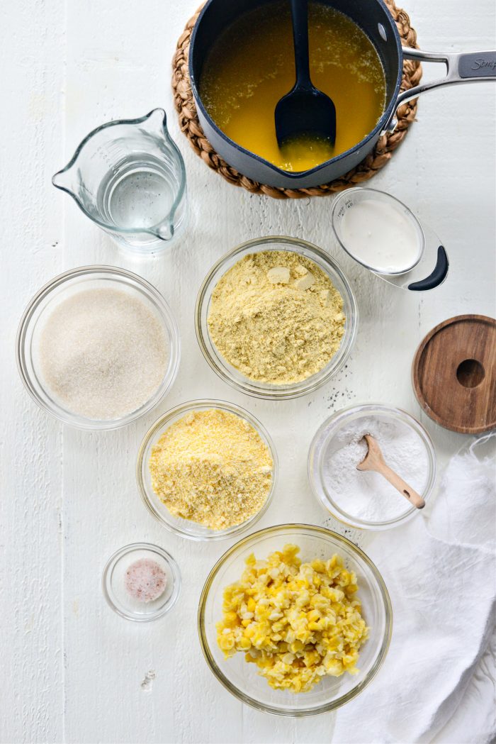 ingredients for Mexican Sweet Corn Cake