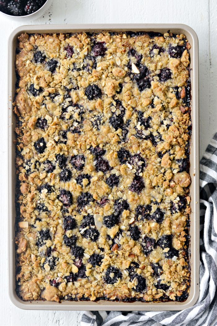 blackberry almond streusel baked