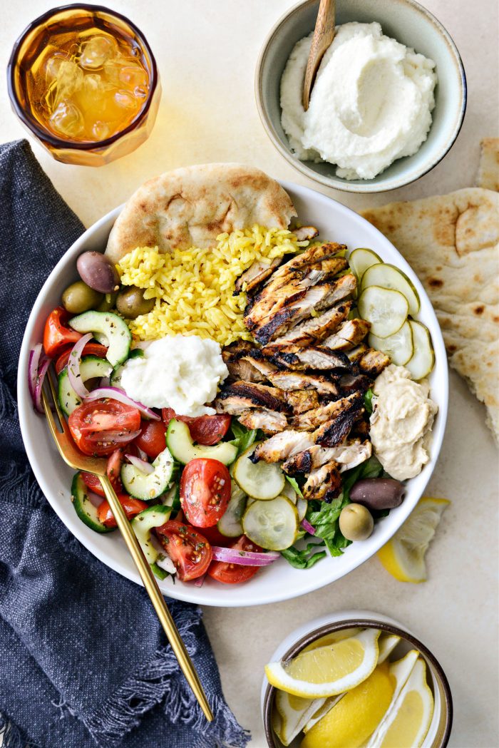 Grilled Chicken Shawarma Bowls