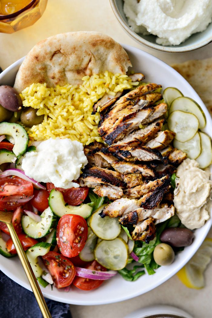 Grilled Chicken Shawarma Bowls