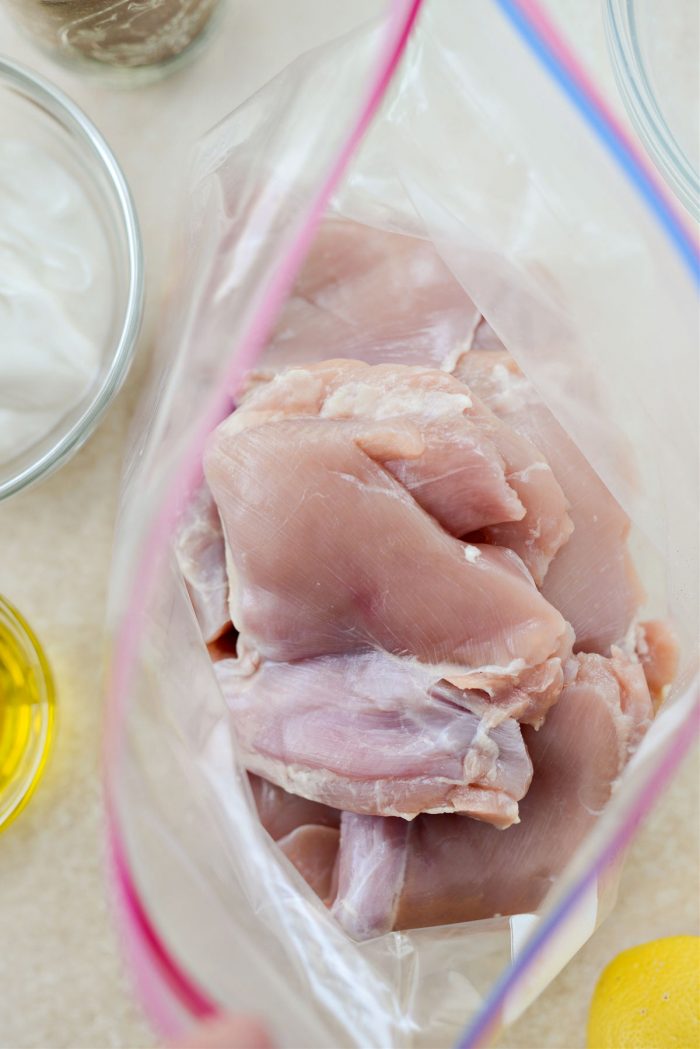 boneless skinless chicken thighs in bag