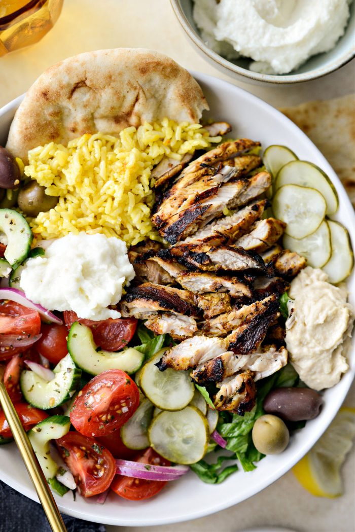 Grilled Chicken Shawarma Bowls