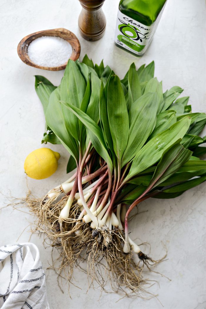Grilled Wild Ramps ingredients