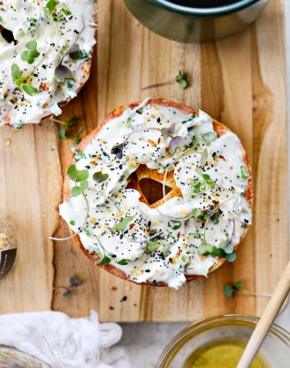 Honey Sriracha Toasted Bagel