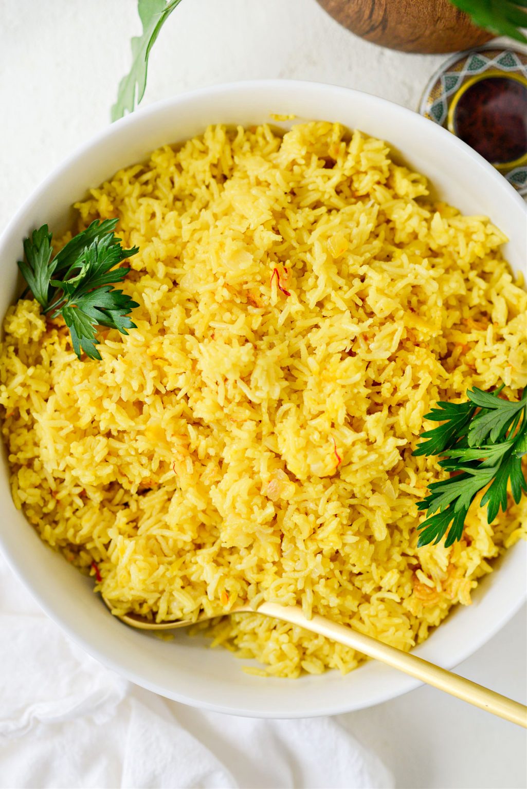Saffron Rice Recipe Simply Scratch