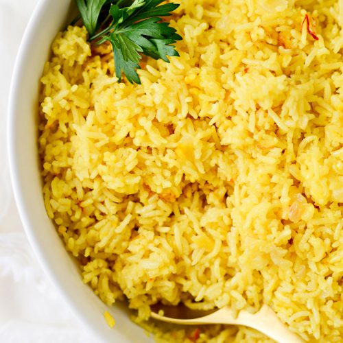 Saffron Rice Recipe Simply Scratch