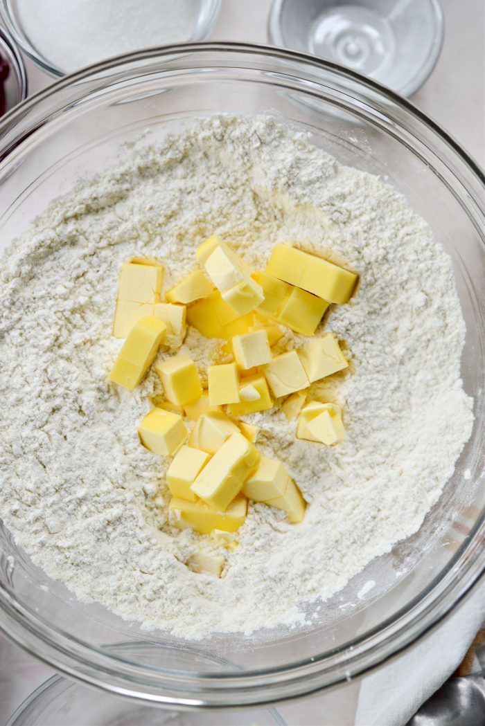 add butter to dry ingredients