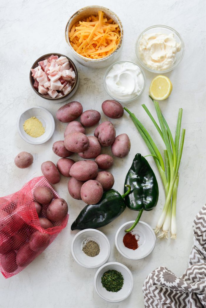 Southwest Potato Salad ingredients