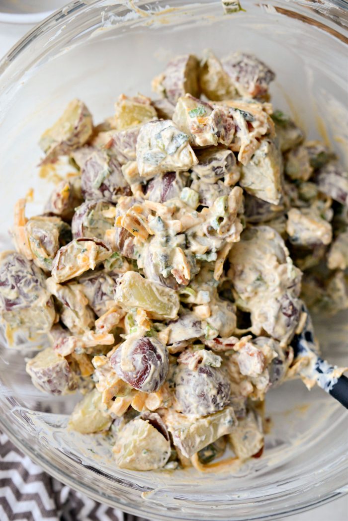 combined potato salad