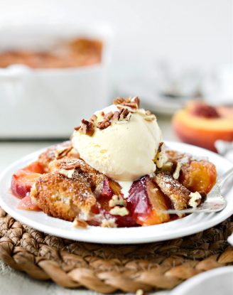 Brown Butter Peach Cobbler