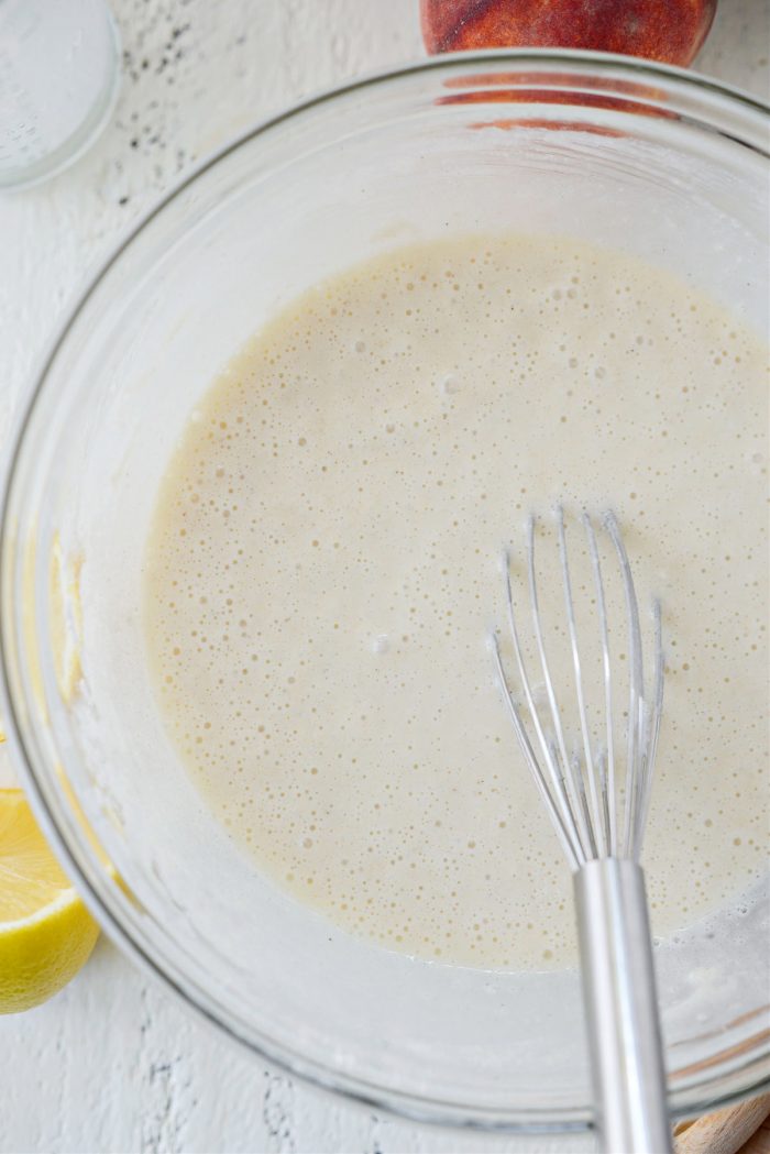 mixed batter in bowl