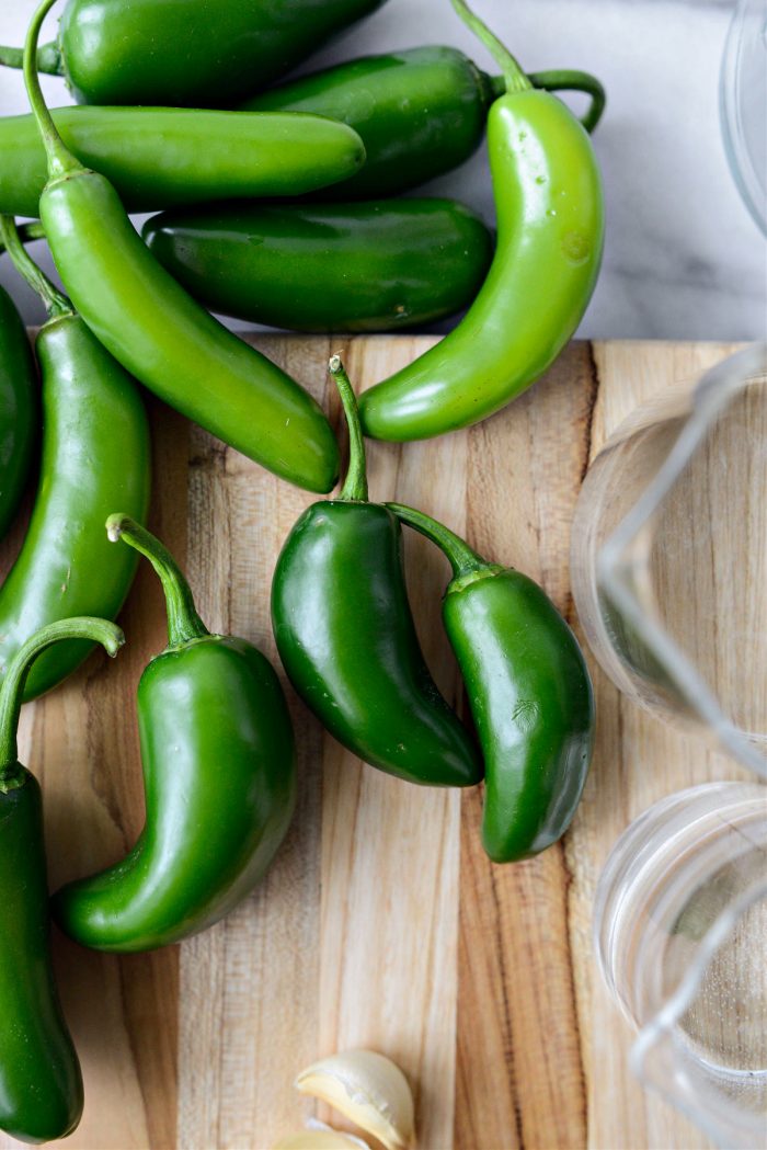 close up of jalapenos