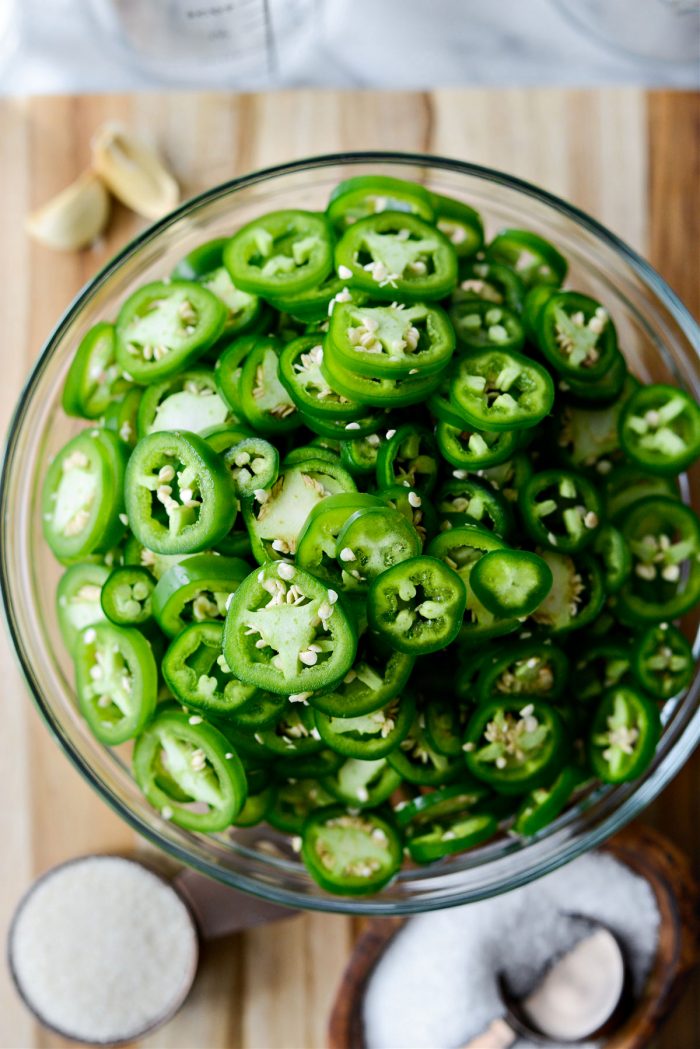 sliced jalapenos