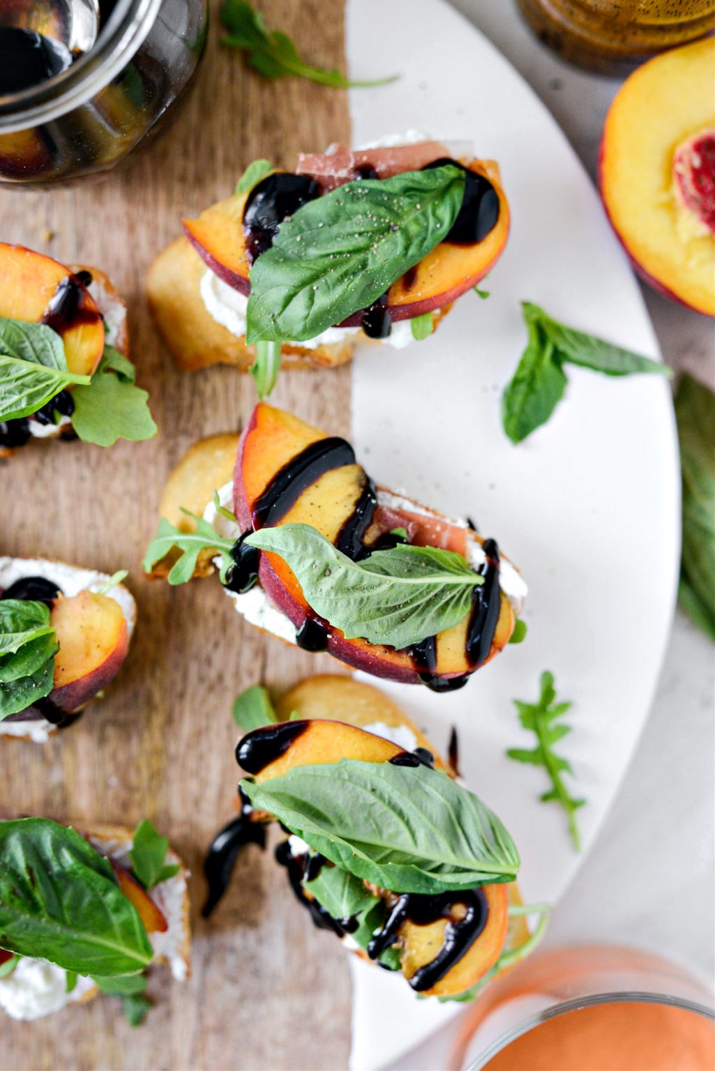 Peach Prosciutto Goat Cheese Crostini Simply Scratch