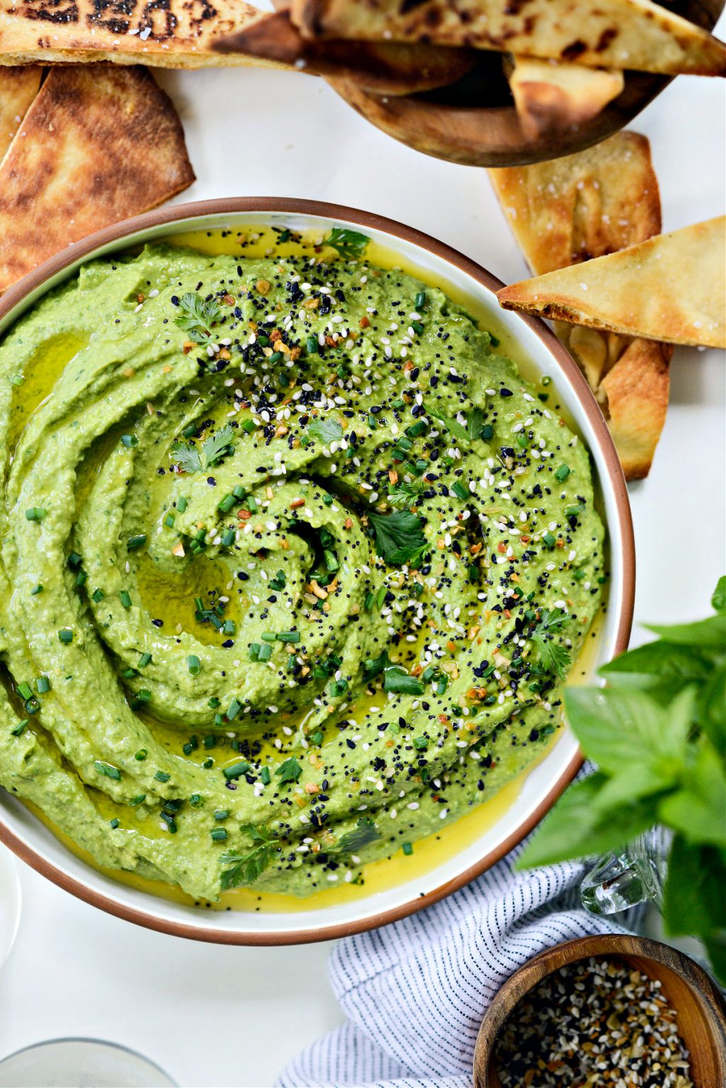 Green Goddess Hummus Simply Scratch